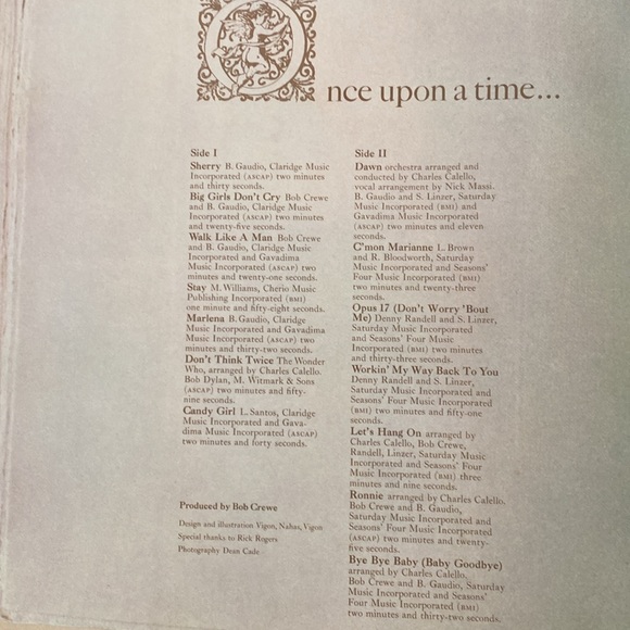 1975 The Four Seasons Frankie Valli Two Record Greatest Hits Vinyl Record Album - Picture 4 of 16